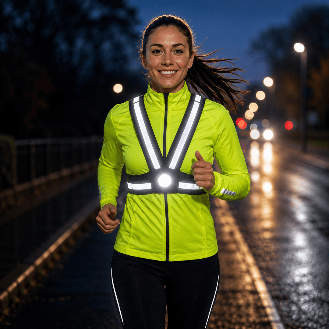 how to stay visible while running