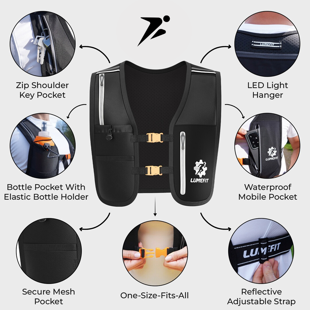 RUNNING VEST - BLACK