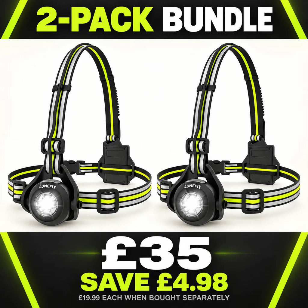 RUNNING CHEST LIGHT - GREEN JR0901 (2-PACK BUNDLE)
