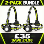 RUNNING CHEST LIGHT - GREEN JR0901 (2-PACK BUNDLE)