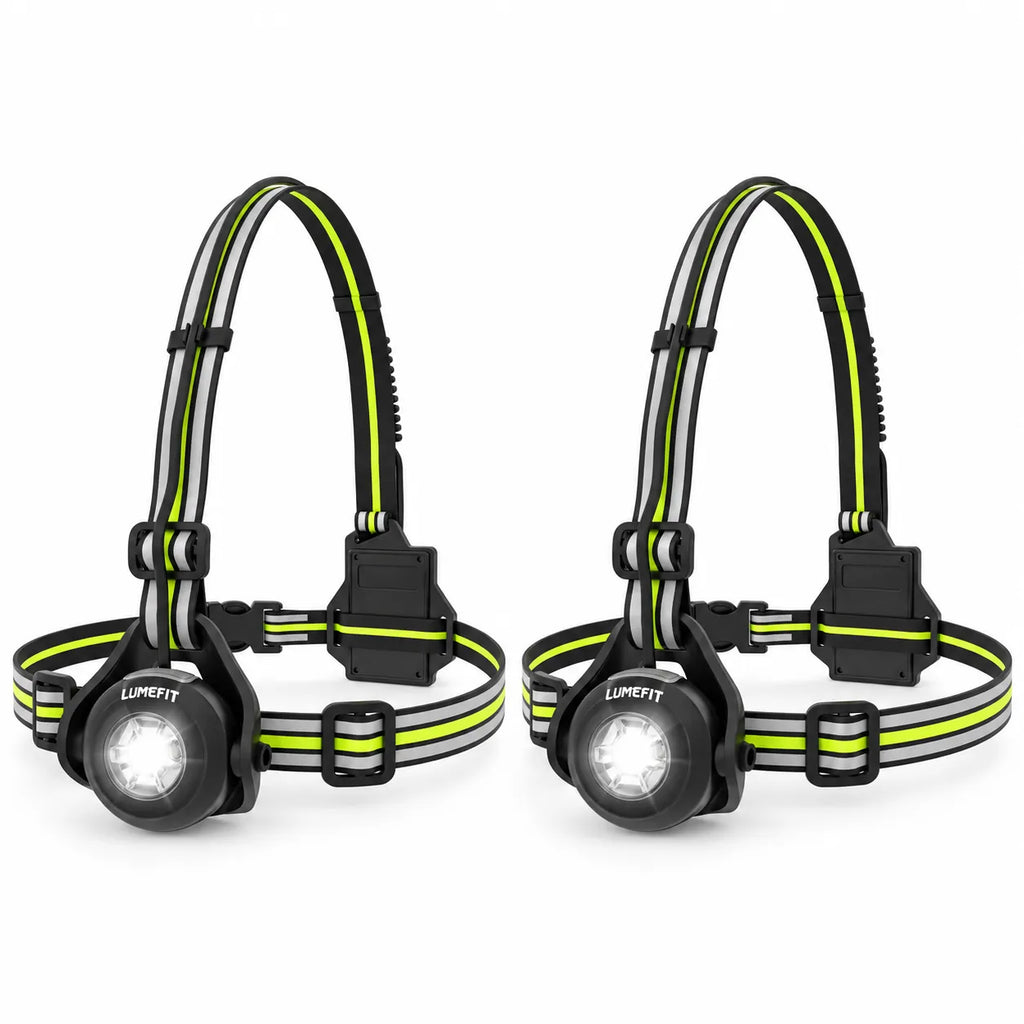 RUNNING CHEST LIGHT - GREEN JR0901 (2-PACK BUNDLE)