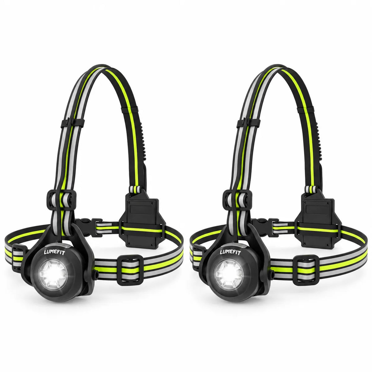 RUNNING CHEST LIGHT - GREEN JR0901 (2-PACK BUNDLE)