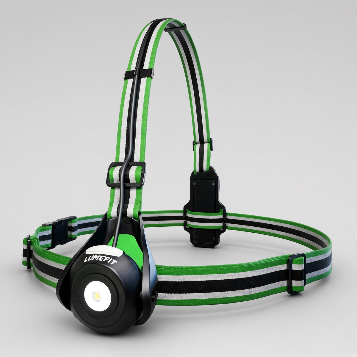 running lights for runners green lumefit