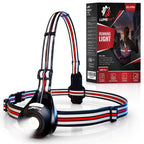 LUMEFIT rechargeable running chest light with reflective harness and retail packaging