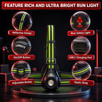 LUMEFIT weatherproof chest light for running in the rain